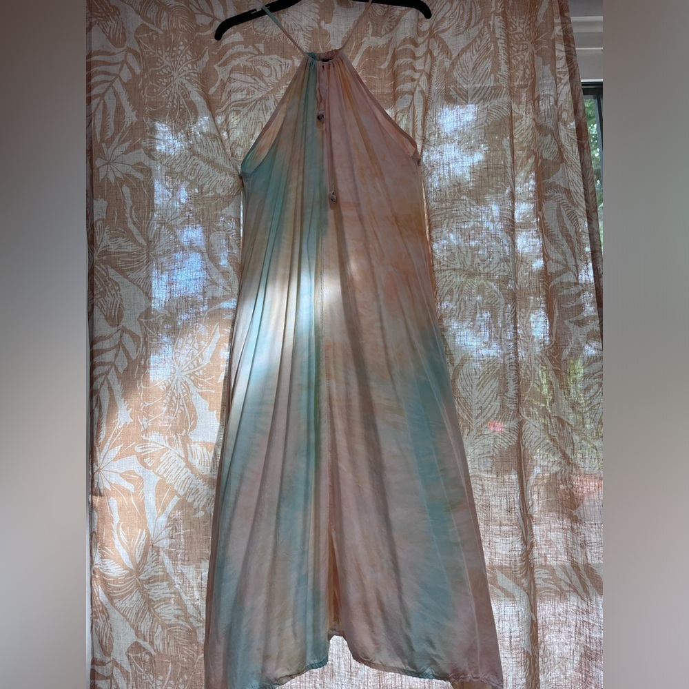 Tie dye beach coverup